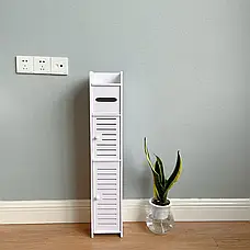 Вузька шафа для ванної кімнати та туалету підлогова (80 cm*15 cm*15cm), фото 5