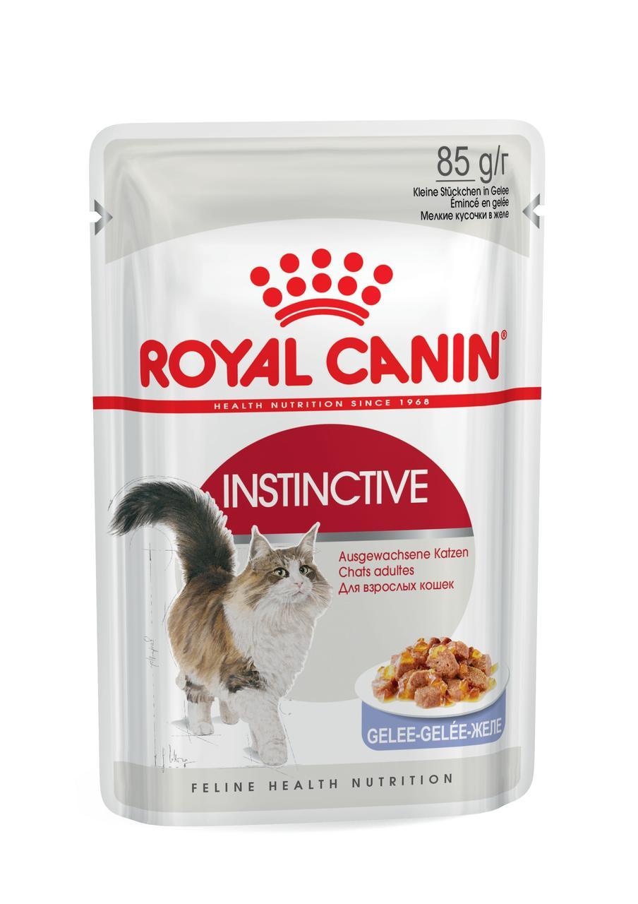 Вологий корм для дорослих котів ROYAL CANIN INSTINCTIVE IN JELLY 0.085 кг, 0.085 кг, фото 1