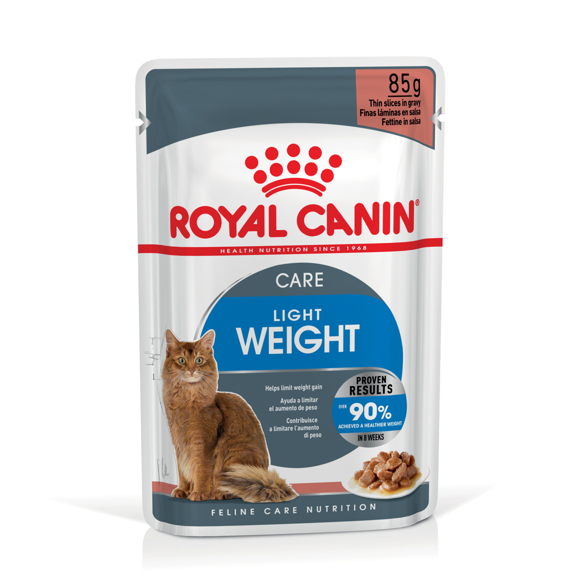 Вологий корм для дорослих котів ROYAL CANIN LIGHT WEIGHT CARE шматочки в соусі 85 г, від набору зайвої ваги, 0.085 кг