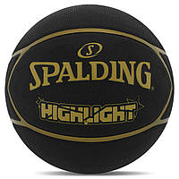 М'яч баскетбольний гумовий №7 SPALDING HIGHLIGHT 84355Z