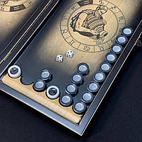 Нарди дерев'яні подарункові 50×23см знак зодіаку Водолій, фото 9