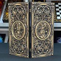 Нарди дерев'яні подарункові 50×23см знак зодіаку Водолій, фото 4