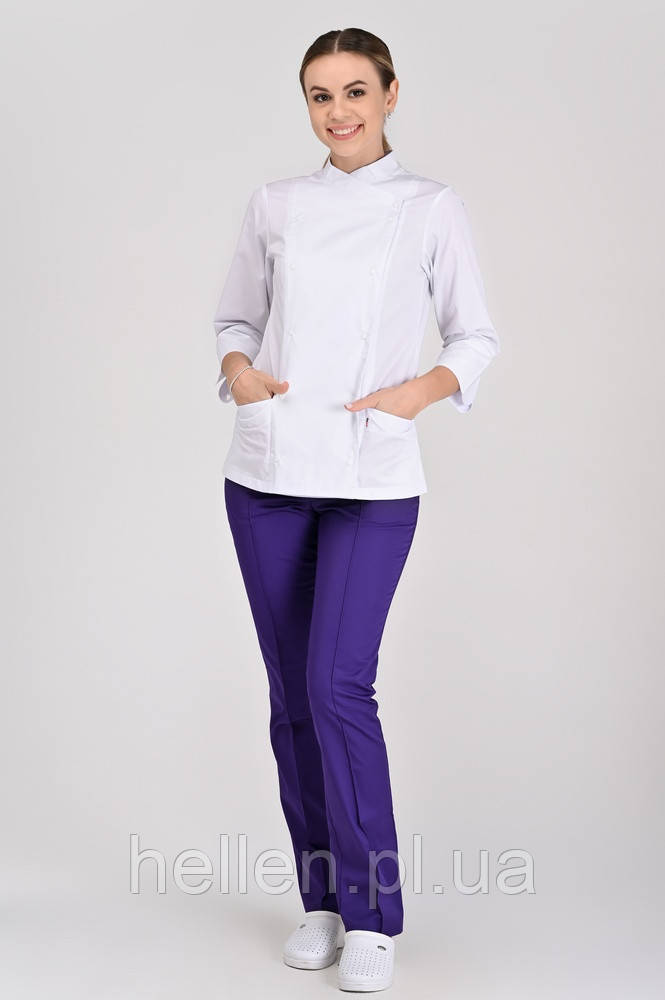 Жіночий поварський кітель Бордо 2