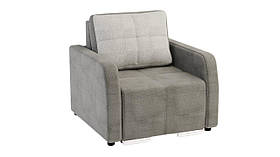 Крісло BNB Edisson з м'якими підлокітниками. Сірий колір