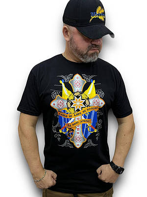 Футболка чоловіча «Слава не вмре й не поляже» чорна