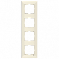 Рамка 4-тя вертикальна Viko Meridian крем
