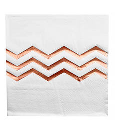 Серветки паперові "Зигзаг", 20 шт., розмір - 33х33 см., колір - рожеве золото