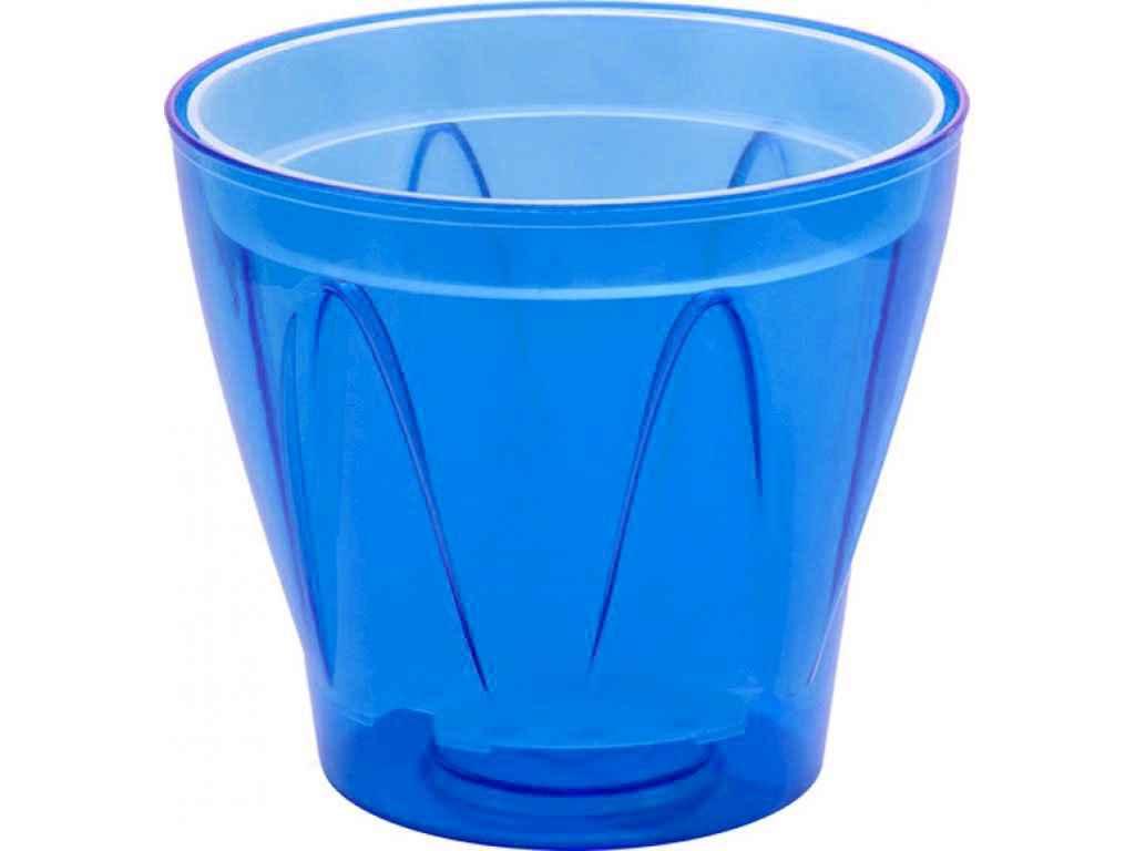 Кашпо зі вставкою 2,9л Аркада 184 з горщиком 170мм синій ТМ ЕТАЛОН-С, фото 1