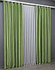 Комплект штор (2шт. 1,5х2,7м.) з тканини софт. Колір салатовий. Код 1436ш 33-0311, фото 5
