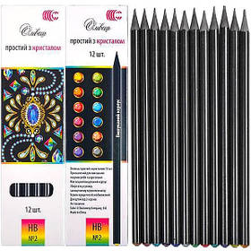 Набір простих олівців "Brilliant" COLOR-IT CR-155-12 в упаковці 12 штук , Toyman