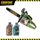 Бензопила ProCraft GS-52T + Олива Procraft для ланцюга 1 л + Олива Procraft моторна 2-тактна 1 л