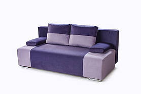 Диван прямий розкладний єврокнижка BNB Charlie. Бузковий / фіолетовий