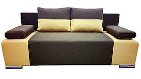 Диван прямий розкладний єврокнижка BNB Charlie. Жовтий