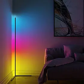 Підлогова кутова лампа-торшер RGB STAND 1.2 м з пультом керування iC227
