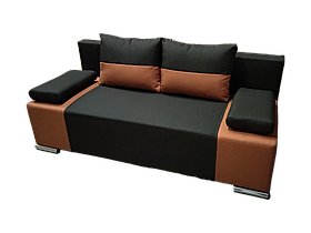 Диван прямий розкладний єврокнижка BNB Charlie. Помаранчевий