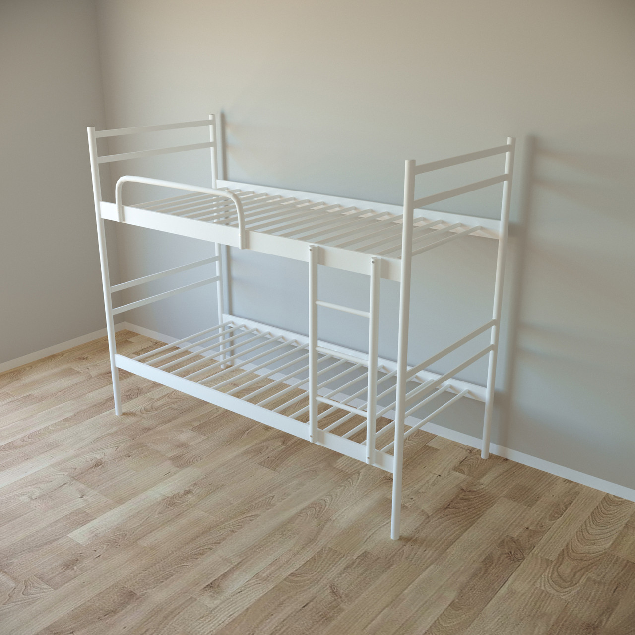 Ліжко двоярусне Tobi Sho COMFORT DUO металеве 190X80 Білий, фото 1