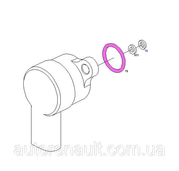 Уплотнительное кольцо клапана топлевной рейки на Мерседес Спринтнр 2.2/2.7 CDI BOSCH (Германия) - F00VD38010 - фото 1 - id-p433050198