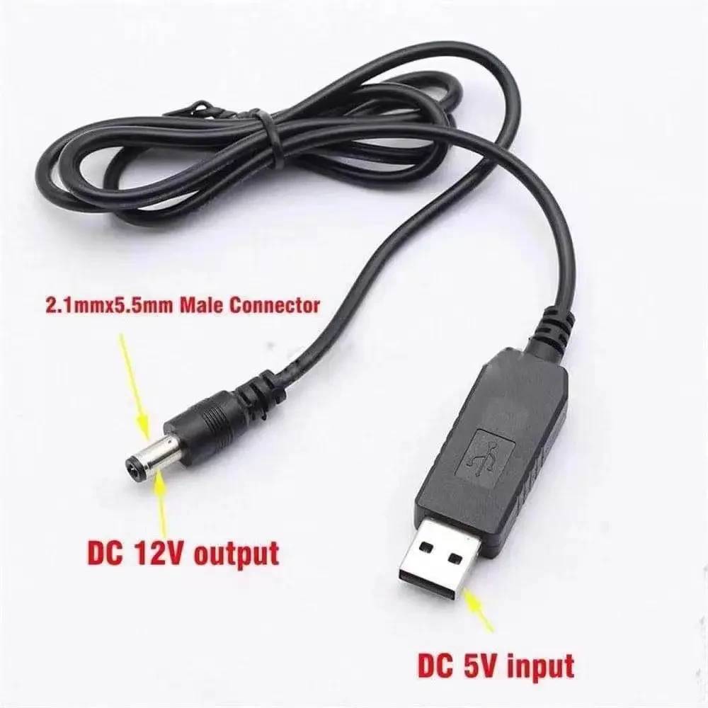 Кабель живлення для роутерів 12 вольт USB 5V — DC 12V