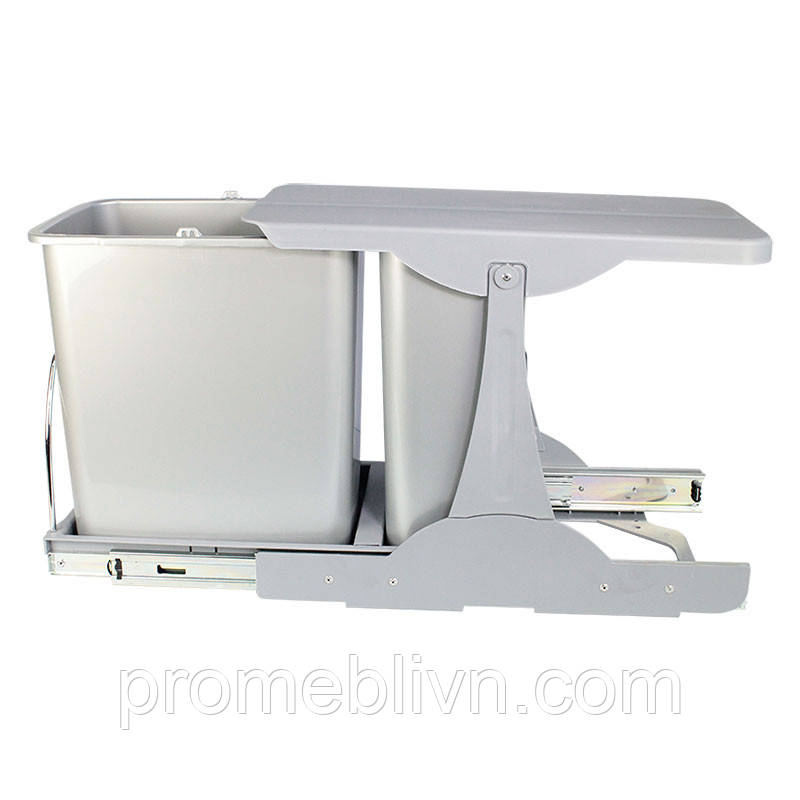 Смітник висувний Taurus 40 1x16 + 1x8л сірий Muller