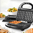 Бутербродниця мультипекар 4в1, 2200W, Rainberg RB-5408 / Сендвічниця з антипригарним покриттям, фото 3