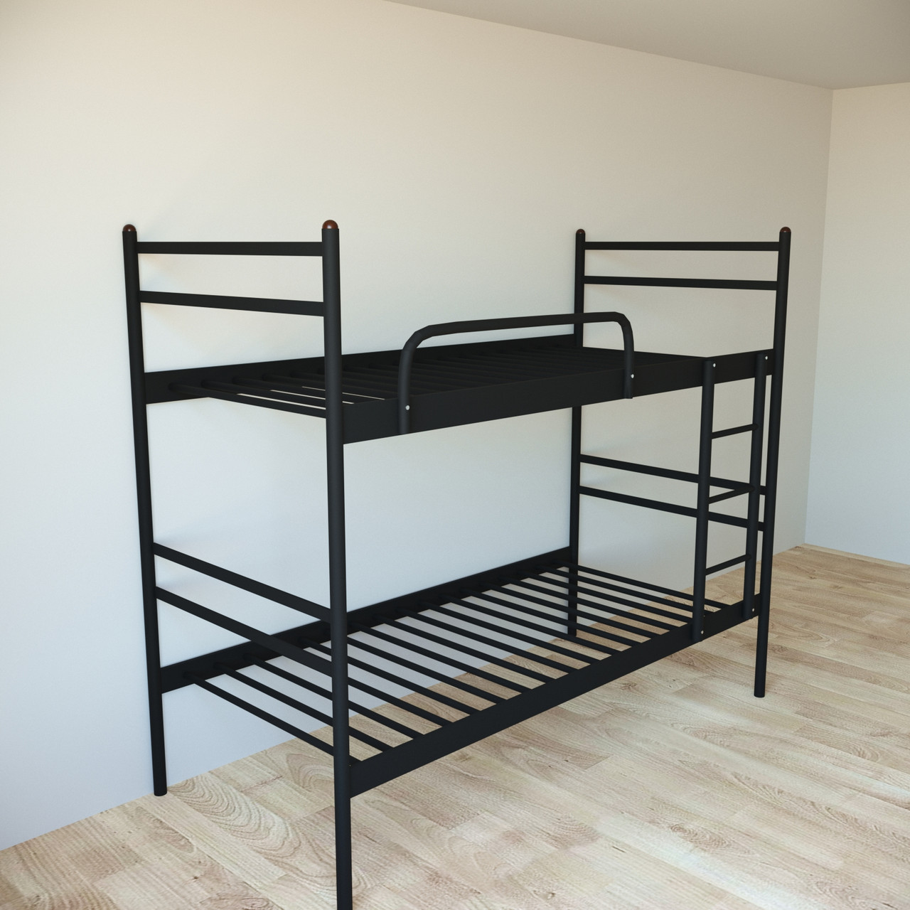 Ліжко двоярусне Tobi Sho COMFORT DUO металеве 200X80 Чорний, фото 1