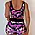 Роздільний кольоровий купальник топ майкою та шортики, фото 4