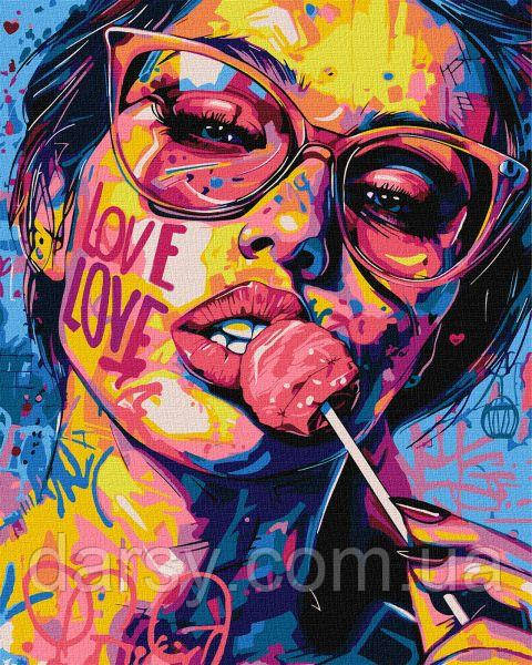 Картина за номерами Ideyka - Дівчина з цукеркою ©art_selena_ua, фото 1