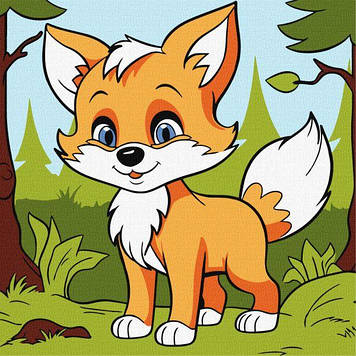 Картина за номерами Ideyka - Пухнаста лисиця ©art_selena_ua