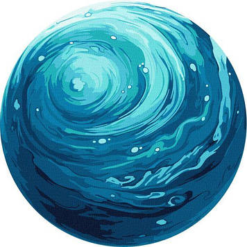 Картина за номерами Ideyka - Планета Натхнення Glow Art з підсвічуванням