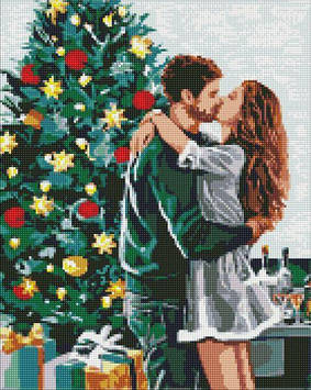 Алмазна мозаїка Ideyka - В улюблених обіймах з голограмними стразами (AB) ©art_selena_ua