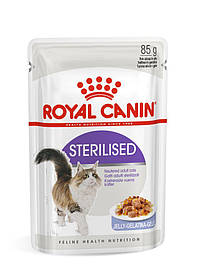 Вологий корм для дорослих стерилізованих котів ROYAL CANIN STERILISED IN JELLY 0.085 кг, 0.085 кг