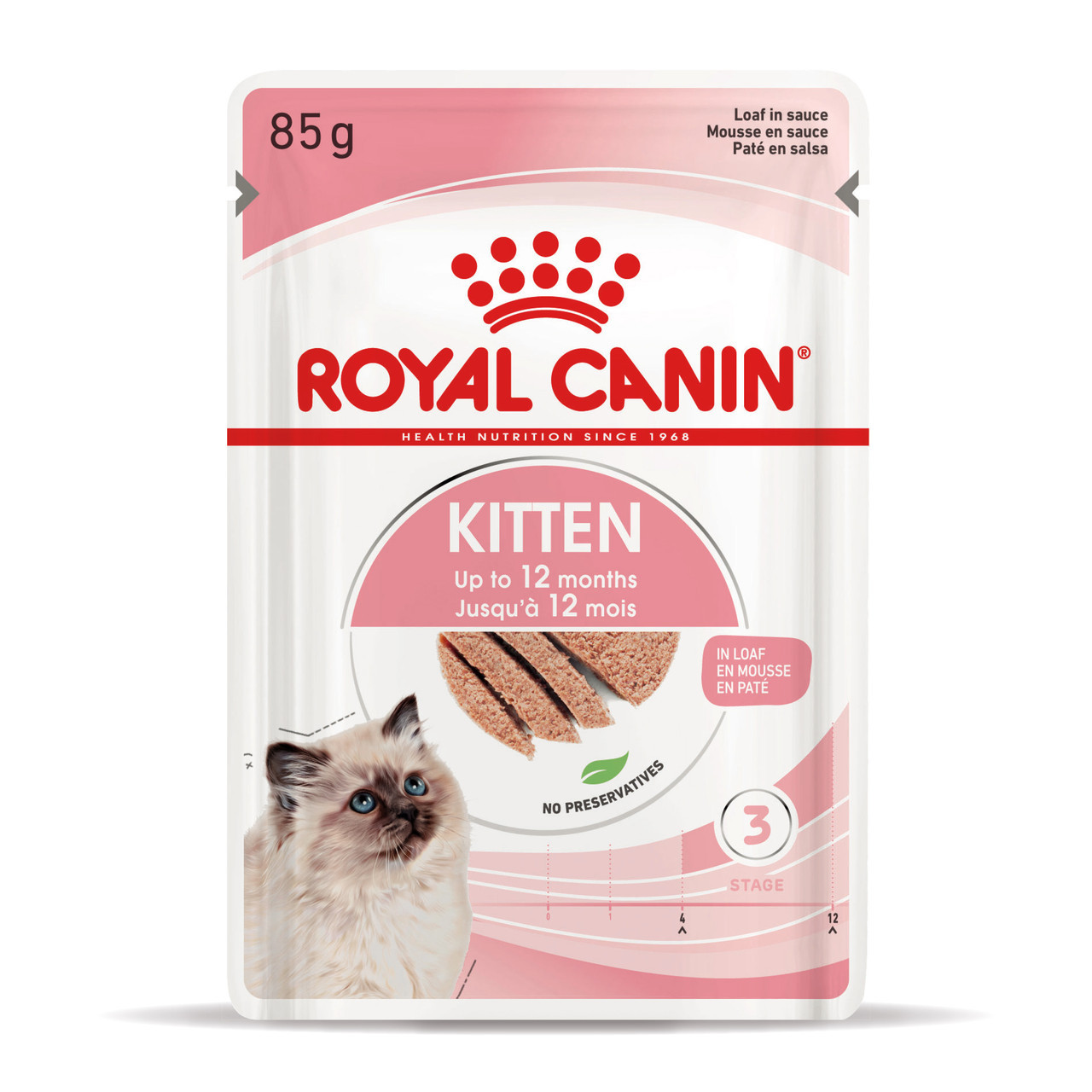 Вологий корм для кошенят (паштет) ROYAL CANIN KITTEN LOAF 0.085 кг, 0.085 кг