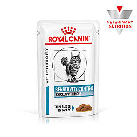 Вологий корм для дорослих котів ROYAL CANIN SENSITIVITY CONTROL CHICKEN CAT Pouches 0.085 кг, 0.085 кг