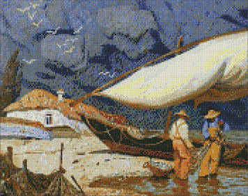 Алмазна мозаїка Ideyka - Рибалки ©tolstukhin artem