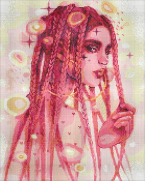 Алмазна мозаїка Ideyka - Дивовижна незнайомка ©lesya_nedzelska_art