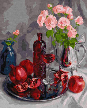 Картина за номерами Ideyka - Гранатовий натюрморт ©Юлія Томеско