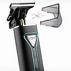 Машинка для стрижки, 4 насадки, від USB, VGR-009 / Тример універсальний / Бездротовий тример для бороди, фото 7