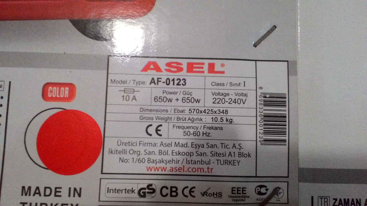 Электрическая духовка Asel-AF0123 объемом 40 литров - фото 9 - id-p311524202