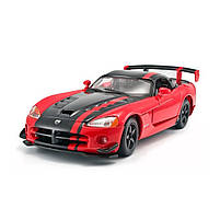 Машинка металева Dodge Viper Srt10 Acr Додж 1:24 червона 18*9*6см (18-22114), фото 3