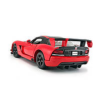 Машинка металева Dodge Viper Srt10 Acr Додж 1:24 червона 18*9*6см (18-22114), фото 4