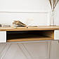 Стіл письмовий на ніжках Rea 120х60 см дуб золотий та білий з висувними шухлядами для підлітка, фото 5