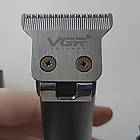 Машинка для стрижки, 4 насадки, від USB, VGR-009 / Тример універсальний / Бездротовий тример для бороди, фото 8