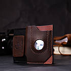 Оригінальний картхолдер з утримувачем для Apple AirTag з натуральної шкіри GRANDE PELLE 11609 Коричневий, фото 9