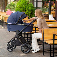 Коляска дитяча 2 в 1 CARRELLO Ultimo CRL-6511 NF (2in1) Arctic Blue /1/