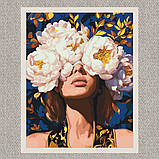 Картина за номерами Люди. Дівчина у квітах  40*50 см Орігамі LW 30350, фото 7