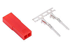 Конектори AMASS JST 2PIN Female з контактами - 50 шт в пакуванні amc