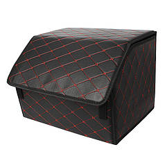 Автомобільний органайзер Lesko ZWX-002 Black-Red 65*30*30 см два відділення для зберігання на липучці