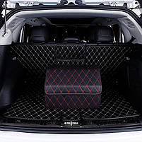 Автомобільний органайзер Lesko ZWX-002 Black-Red 55*30*30 см місткий для зберігання 5 шт., фото 3