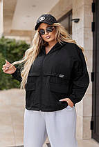 Жіноча коротка вітрівка, фото 3