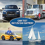 Konnwei KW720 - тестер АКБ для авто, вантажівок і мотоциклів

(6-12-24V AGM GEL EFB), фото 4